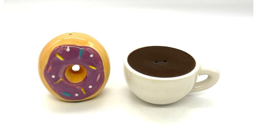 Coffee & Donut Salt & Pepper Shakers